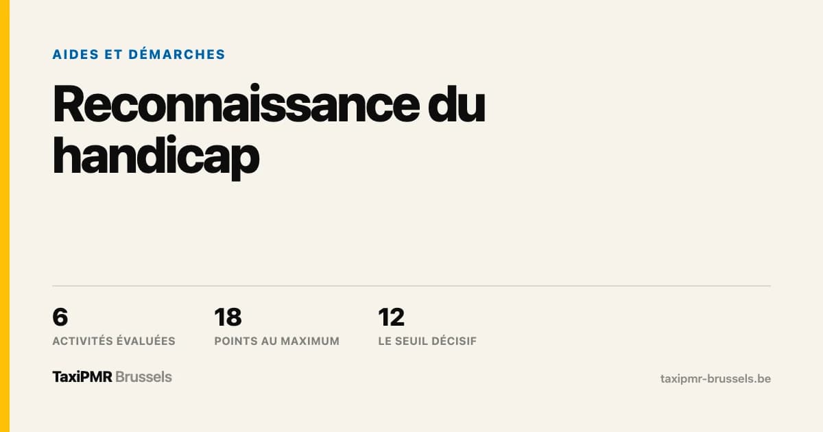 Reconnaissance du handicap en Belgique : les points, la demande et les délais